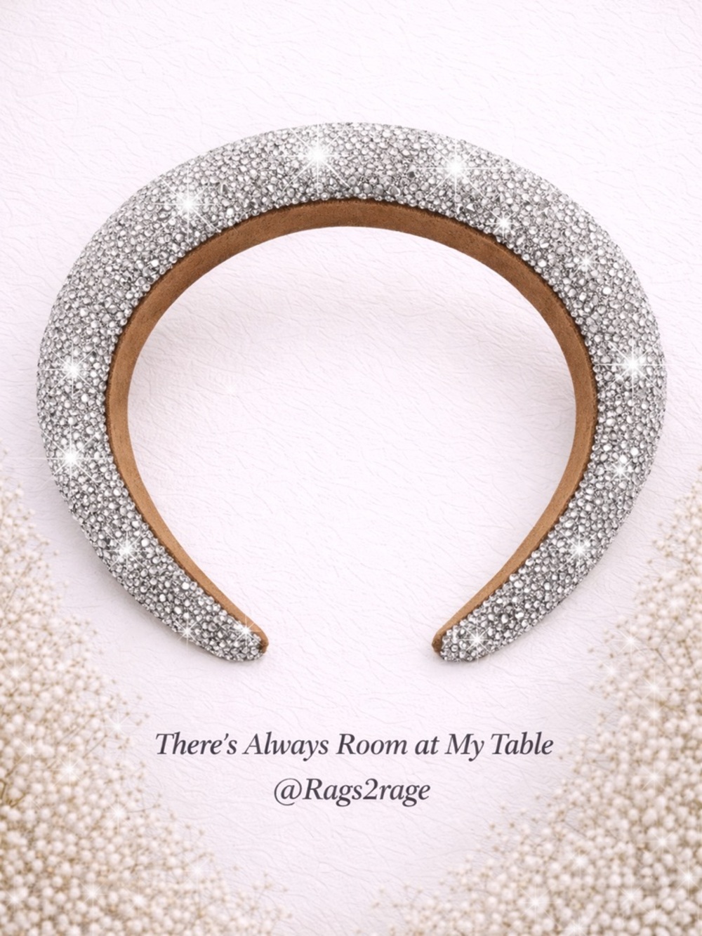 Full SILVER PEARL Fashion Head Band